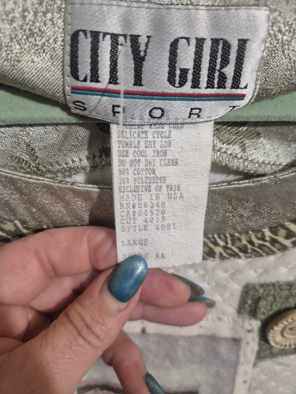Vintage City Girl Sport Cottagecore Prairie Dress L - Picture 6 of 6